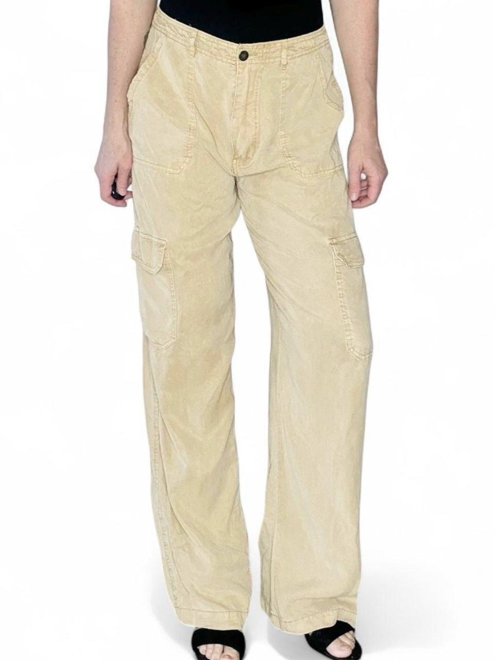 Forever 21 Tan Beige Utility Casual Cargo Pants